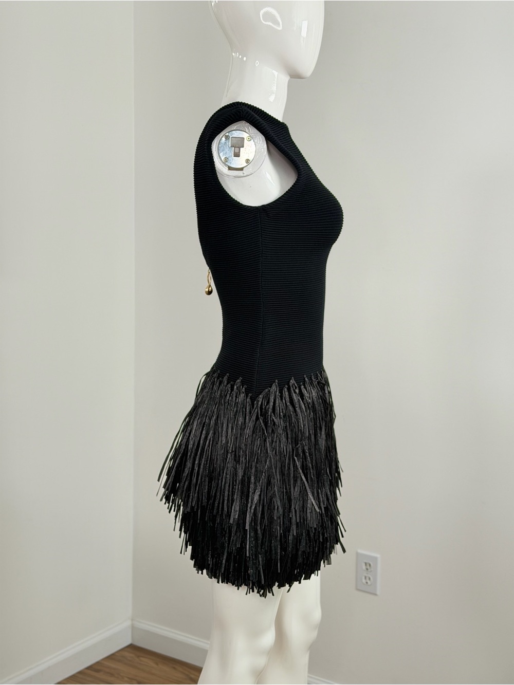 AJE Rushes Raffia Knit Mini Dress Size XS - Picture 8 of 12